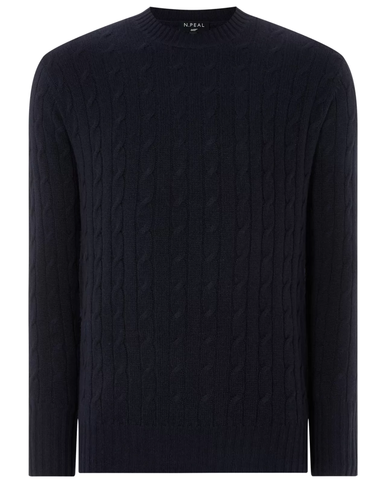 Men N.Peal Round Necks | 007 Cable Crew Neck Cashmere Jumper