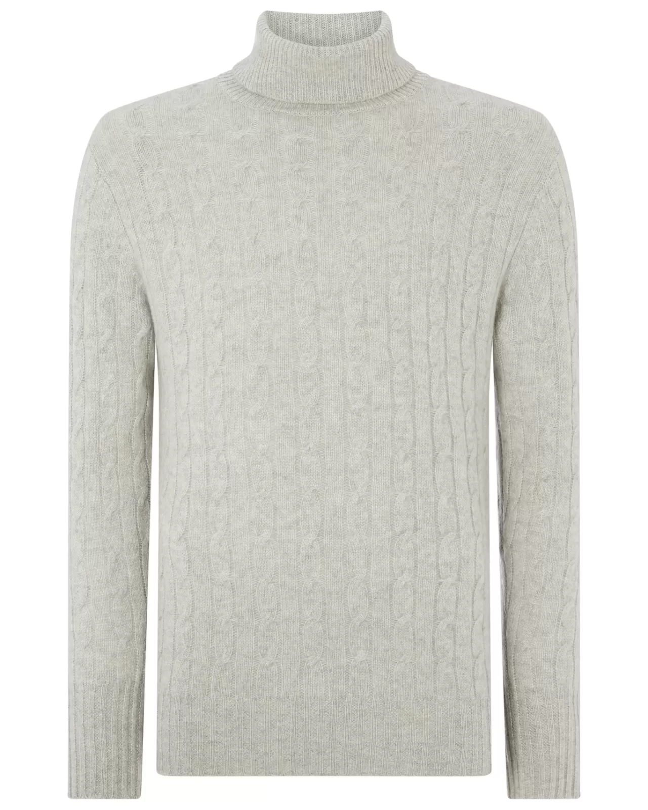 Men N.Peal Roll Necks | 007 Cable Roll Neck Cashmere Jumper