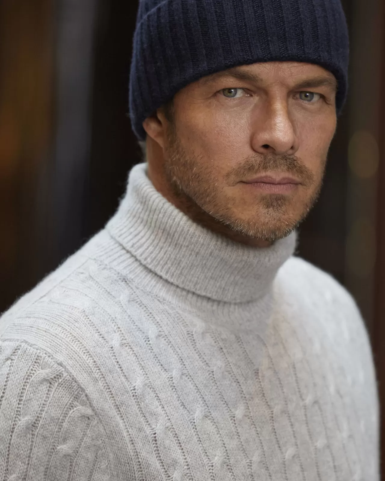 Men N.Peal Hats | 007 Chunky Ribbed Cashmere Hat