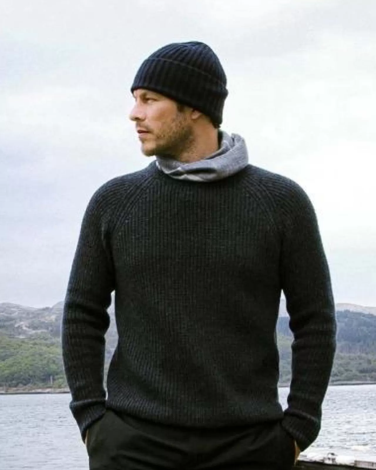 Men N.Peal Round Necks | 007 Fishermans Rib Round Neck Jumper