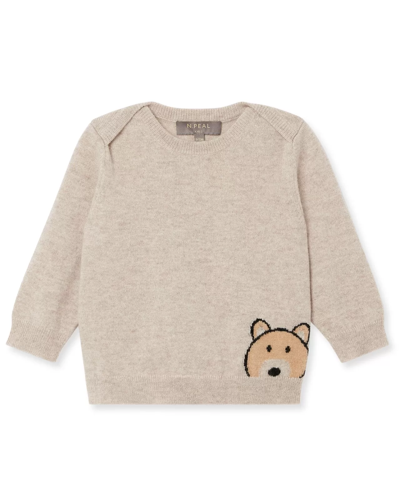 Children N.Peal Baby | Bear Cashmere Jumper