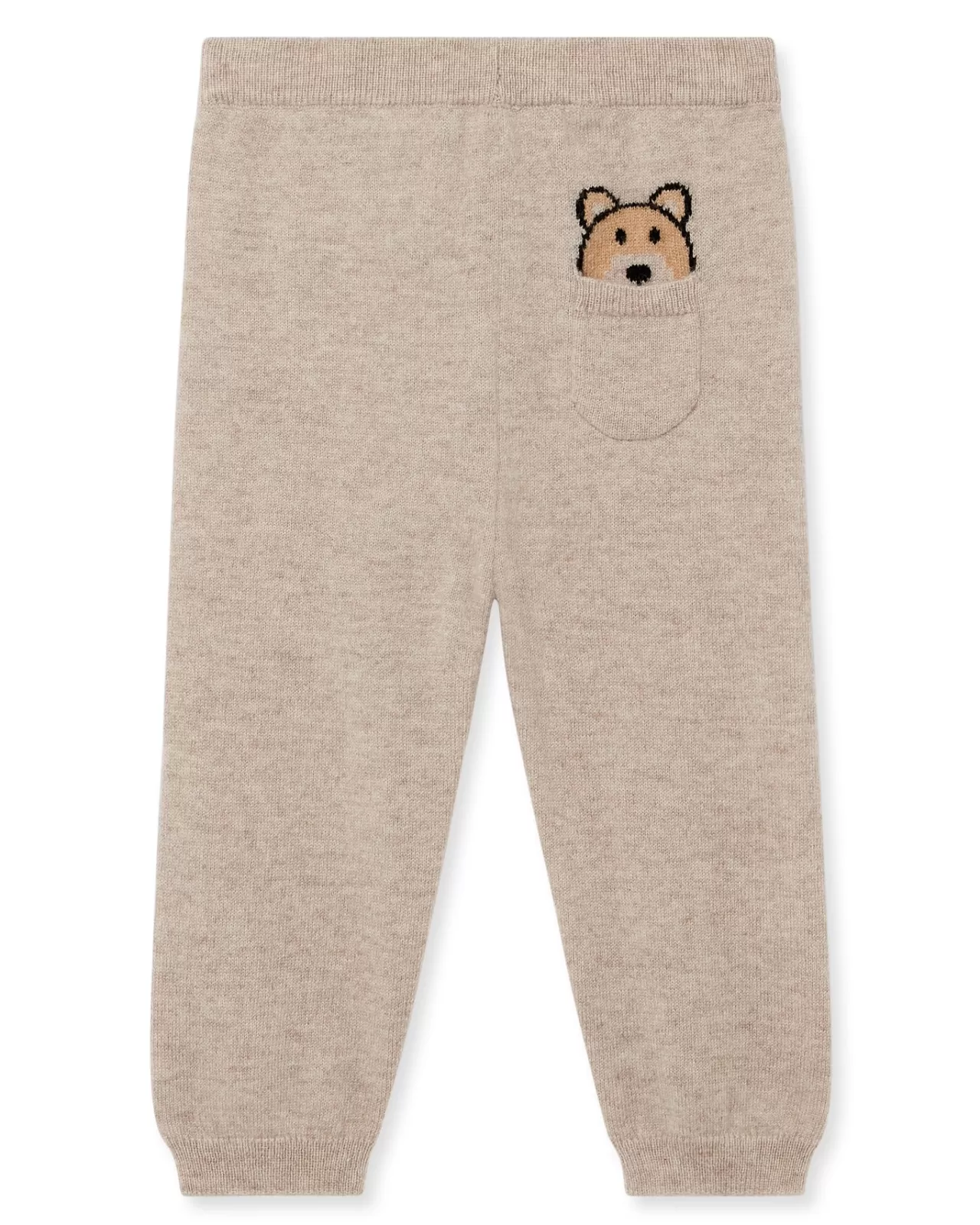 Children N.Peal Baby | Bear Pocket Cashmere Leggings