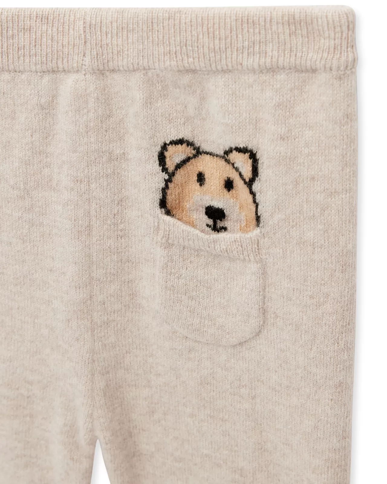 bear_pocket_cashmere_leggings_3.webp Children N.Peal Baby | Bear Pocket Cashmere Leggings