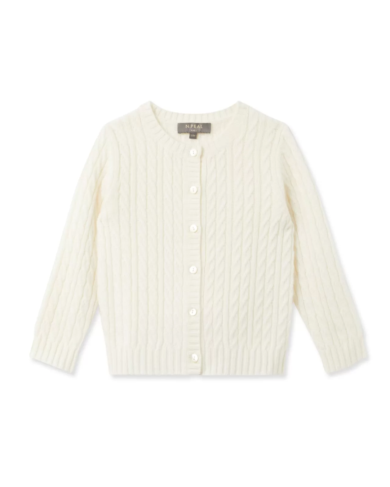 Children N.Peal Baby | Cashmere Cable Cardigan