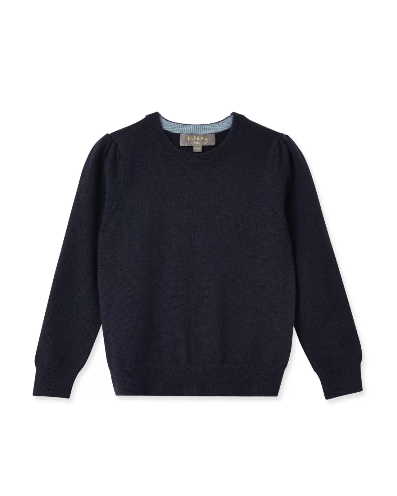 Children N.Peal Girls | Girls Round Neck Cashmere Jumper