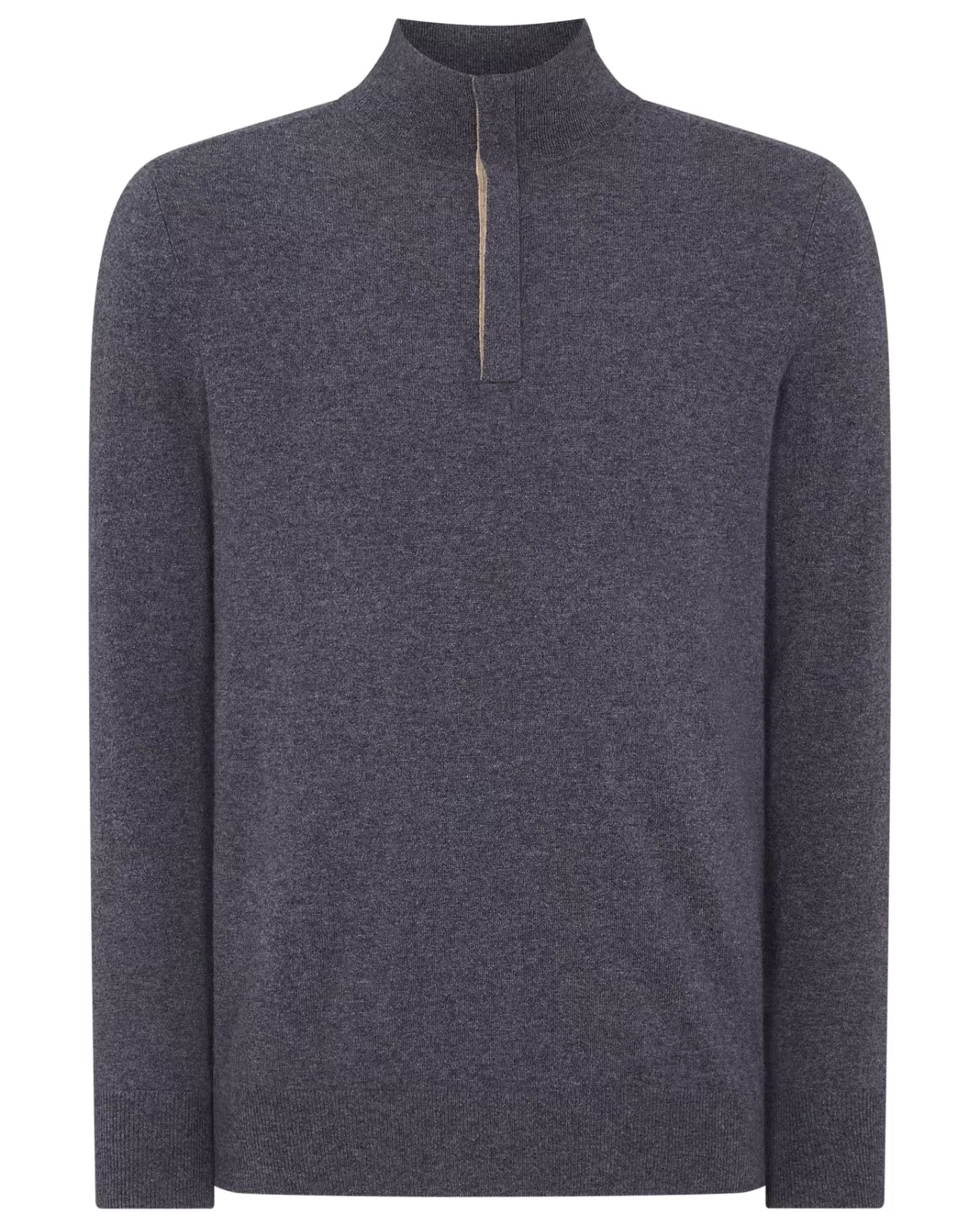 Men N.Peal Half & Full Zip Knitwear | Men'S Baby Cashmere Half Zip Jumper