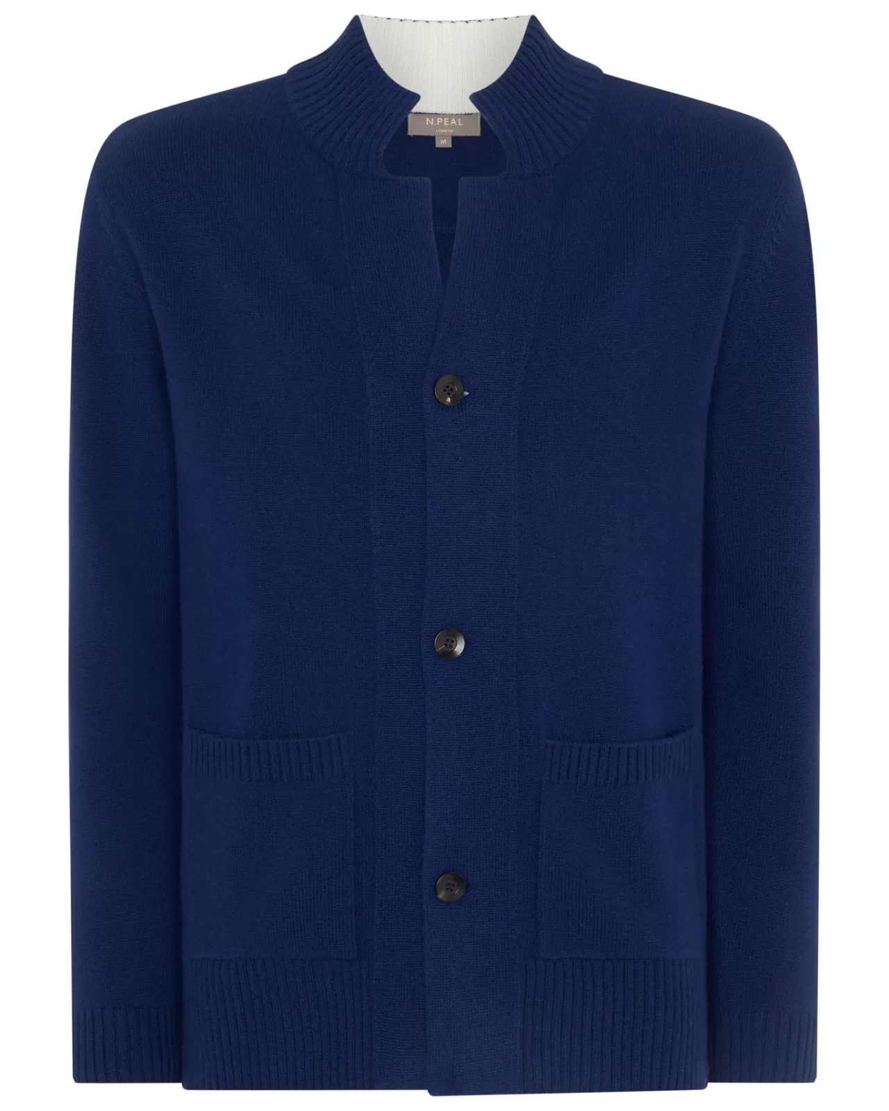 Men N.Peal Cardigans | Men'S Button Through Cashmere Cardigan