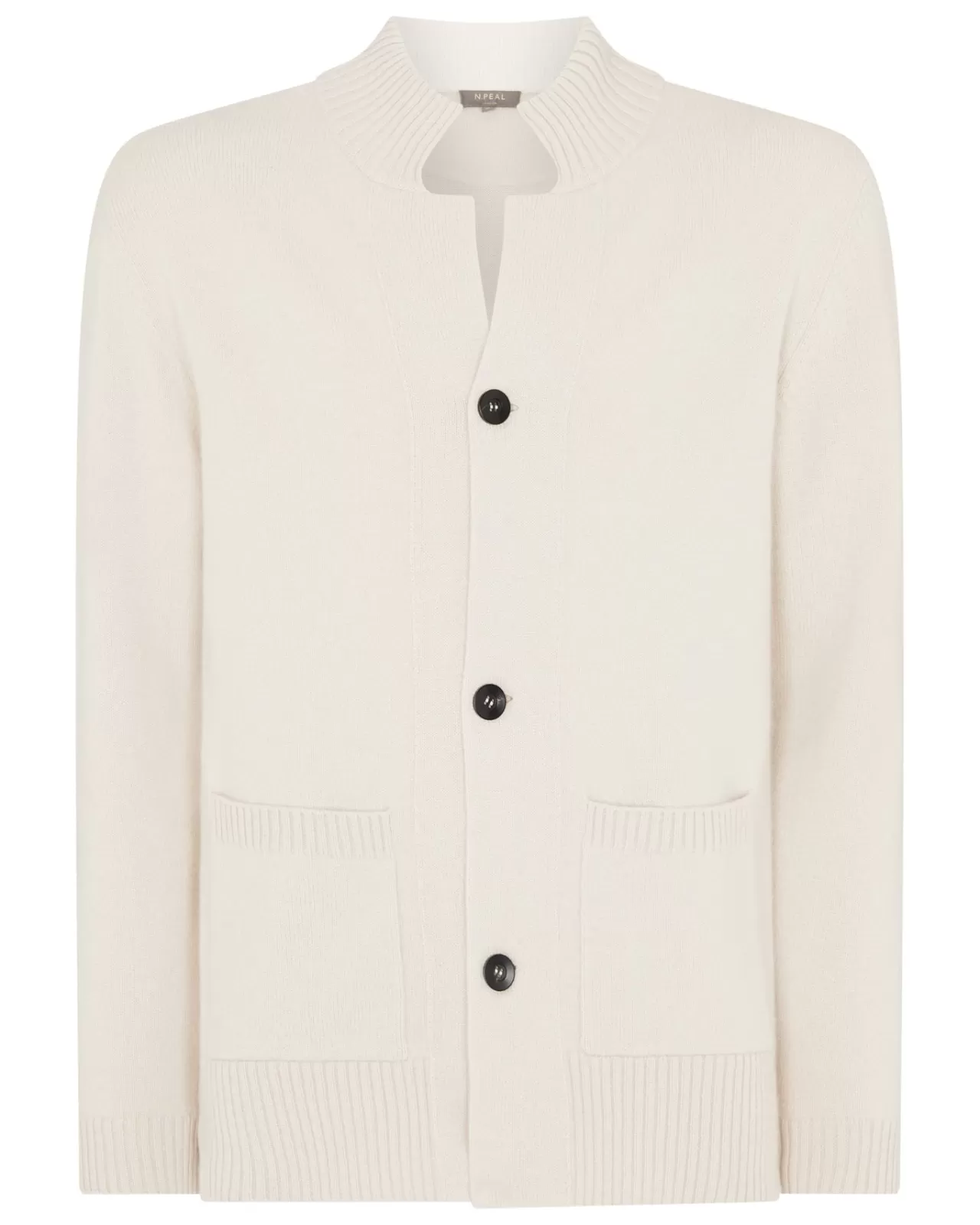 Men N.Peal Cardigans | Men'S Button Through Cashmere Cardigan