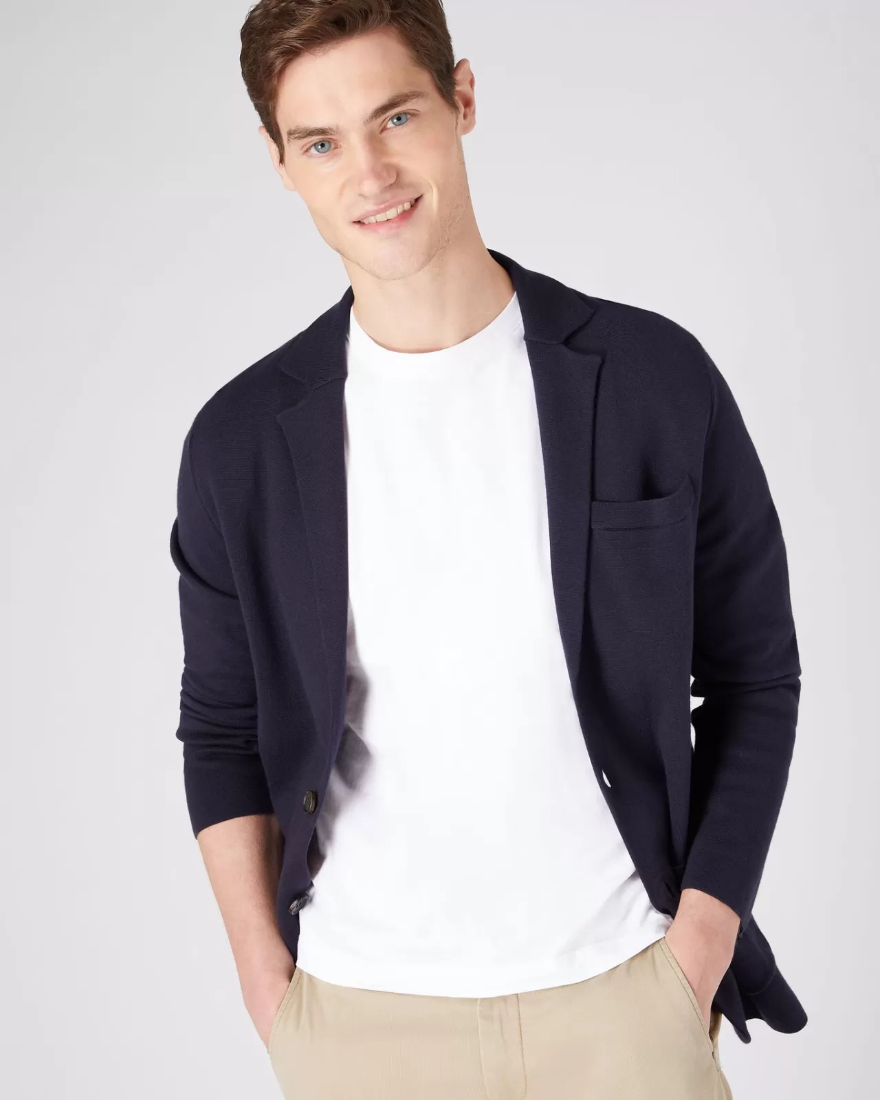 Men N.Peal Coats & Jackets | Men'S Cotton Cashmere Jacket