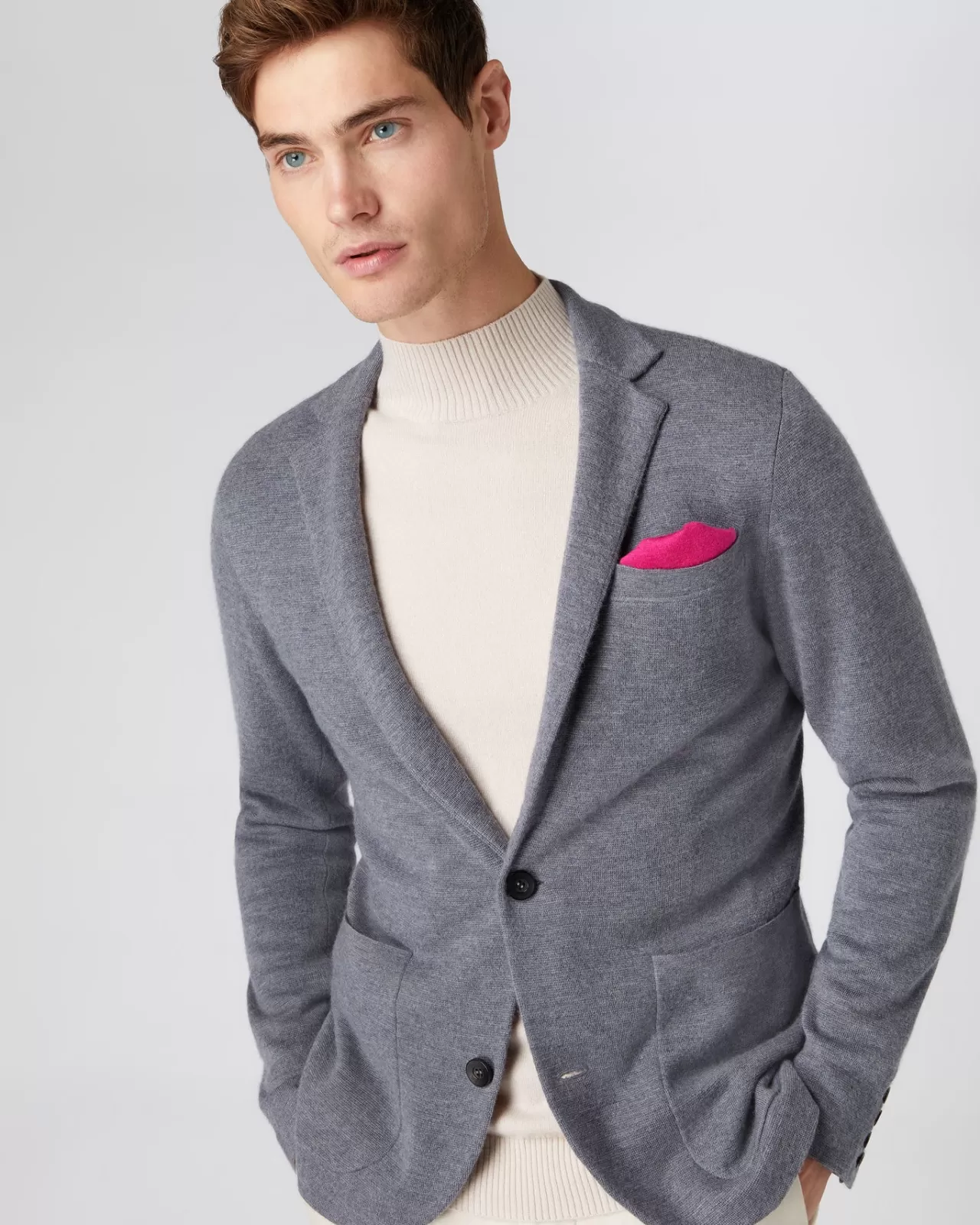 Men N.Peal Coats & Jackets | Men'S Fine Gauge Cashmere Milano Jacket