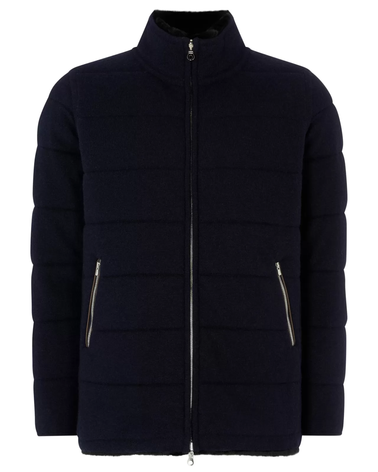 Men N.Peal Coats & Jackets | Men'S Fur Lined Quilted Jacket