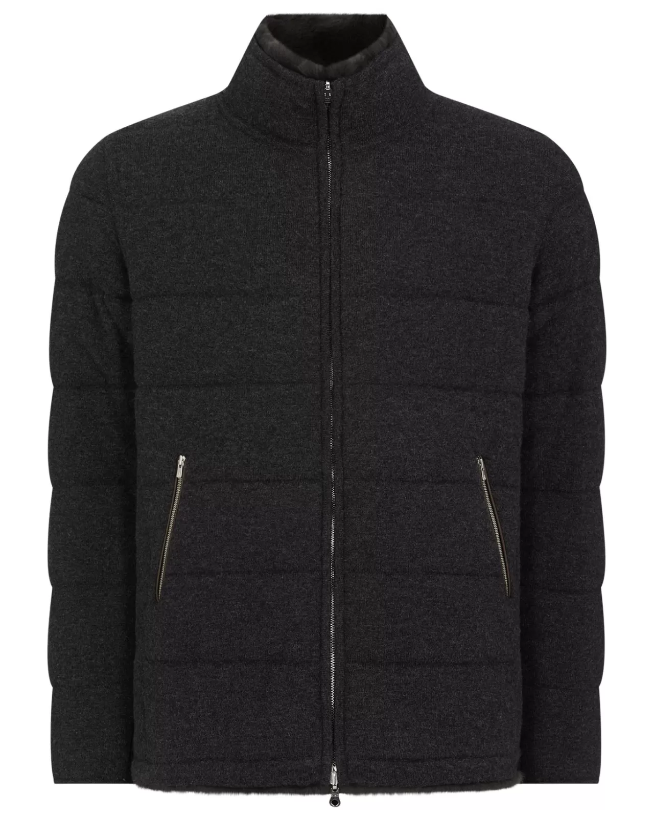 Men N.Peal Coats & Jackets | Men'S Fur Lined Quilted Jacket