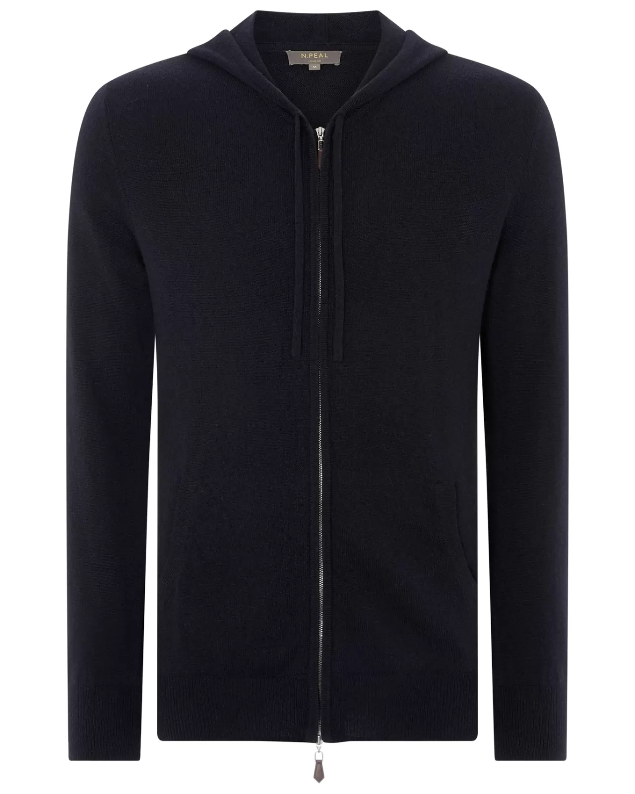 Men N.Peal Cardigans | Men'S Hooded Zipped Cashmere Top