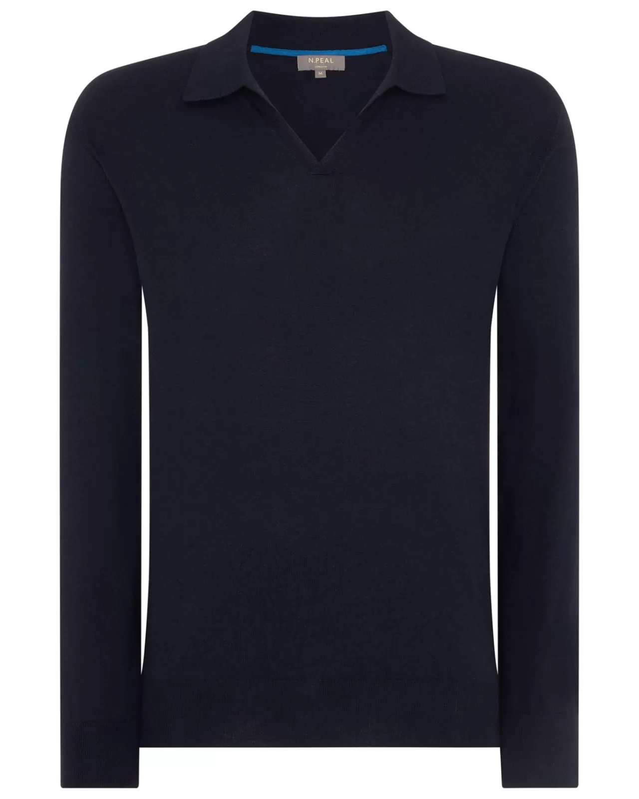 Men N.Peal Polos & T-Shirts | Men'S Polo Neck Cotton Cashmere Jumper