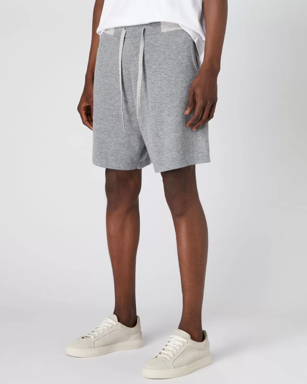 Men N.Peal Trousers & Shorts | Men'S Relaxed Cashmere Jogger Shorts