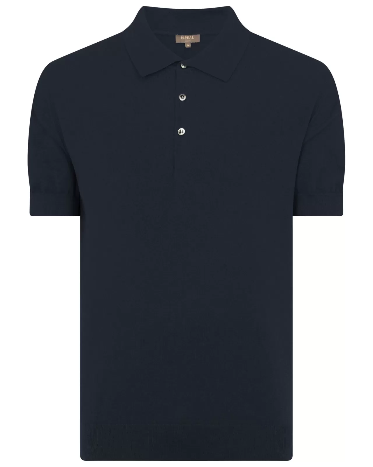 Men N.Peal Polos & T-Shirts | Men'S Short Sleeve Cotton Cashmere Collared Polo T Shirt