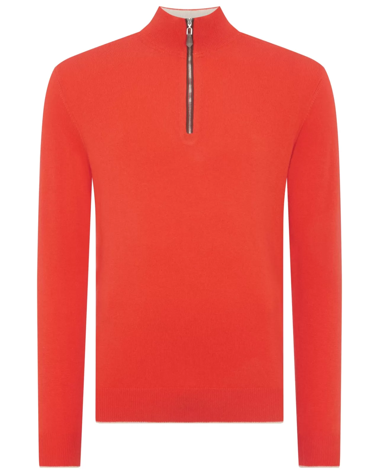 Men N.Peal Half & Full Zip Knitwear | Men'S The Carnaby Half Zip Cashmere Jumper