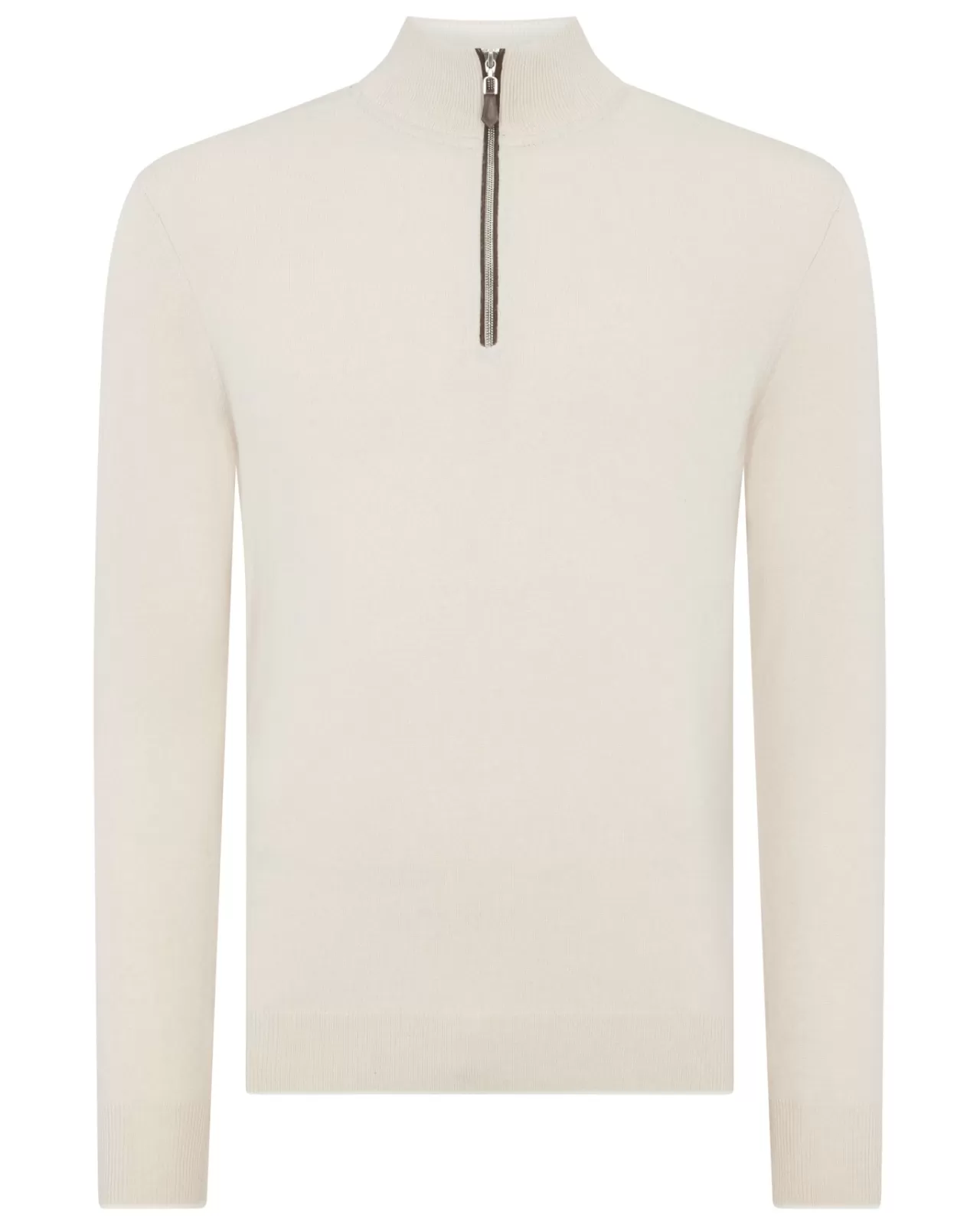 Men N.Peal Half & Full Zip Knitwear | Men'S The Carnaby Half Zip Cashmere Jumper