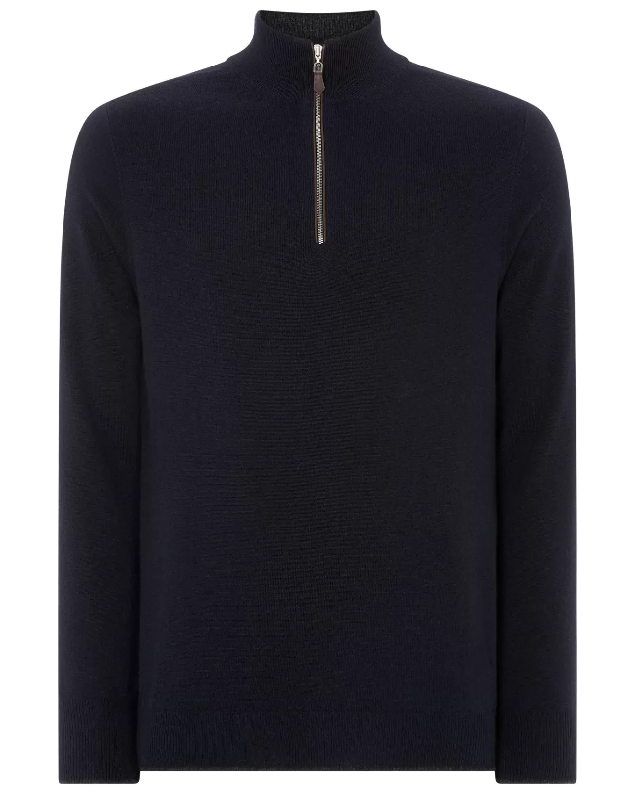 Men N.Peal Half & Full Zip Knitwear | Men'S The Carnaby Half Zip Cashmere Jumper