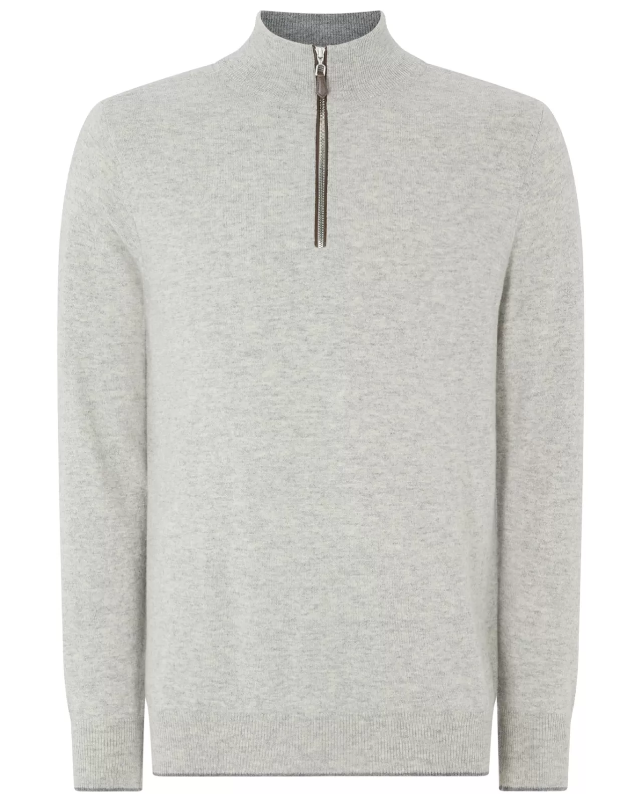 Men N.Peal Half & Full Zip Knitwear | Men'S The Carnaby Half Zip Cashmere Jumper