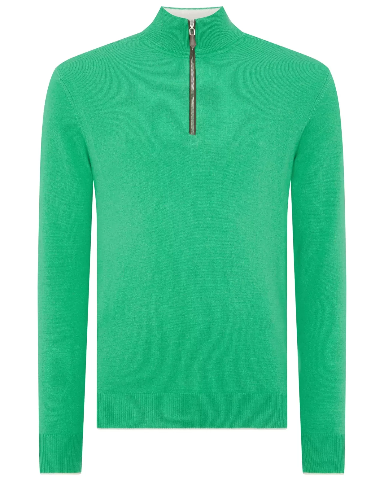 Men N.Peal Half & Full Zip Knitwear | Men'S The Carnaby Half Zip Cashmere Jumper