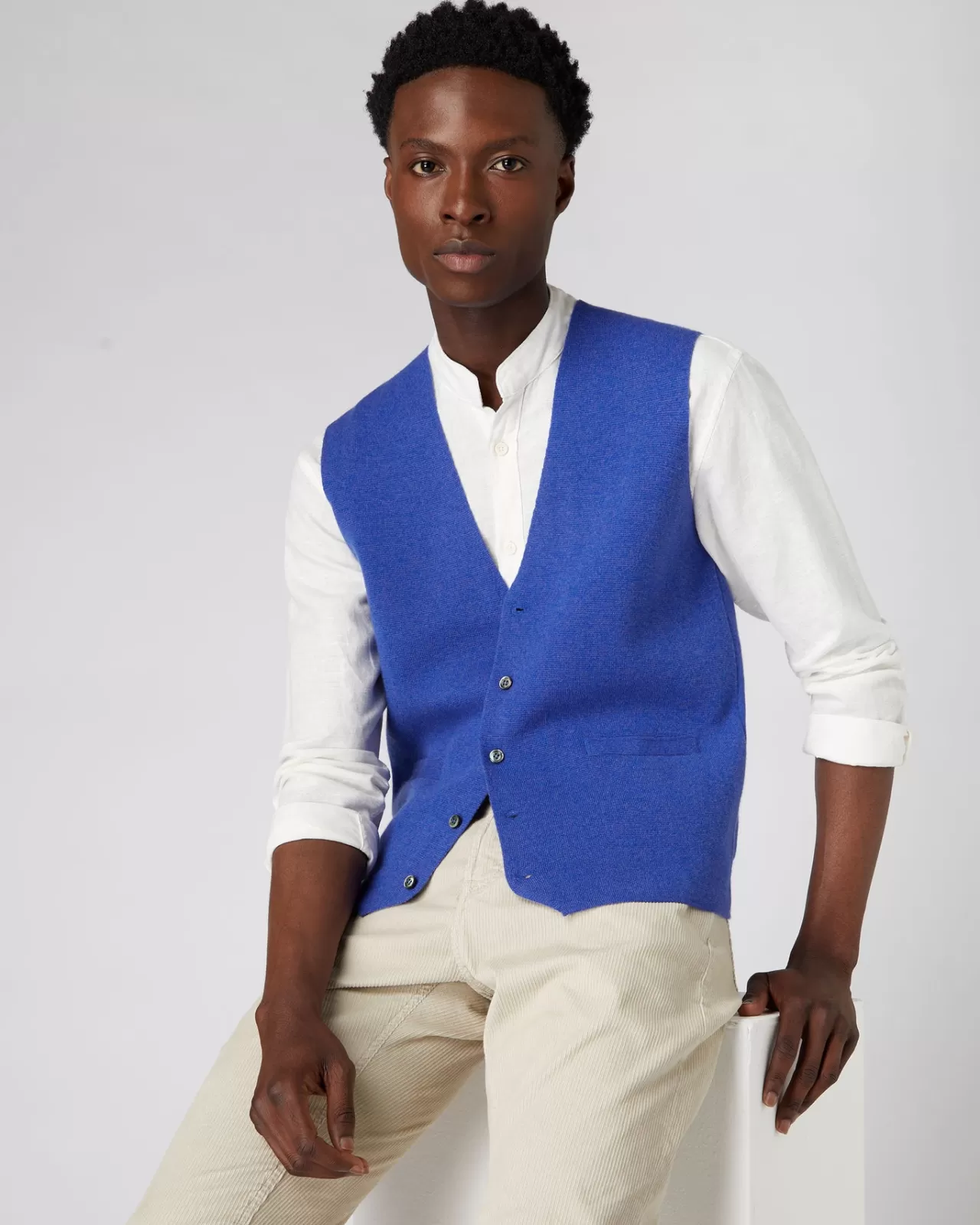 Men N.Peal Gilets & Waistcoats | Men'S The Chelsea Milano Cashmere Waistcoat