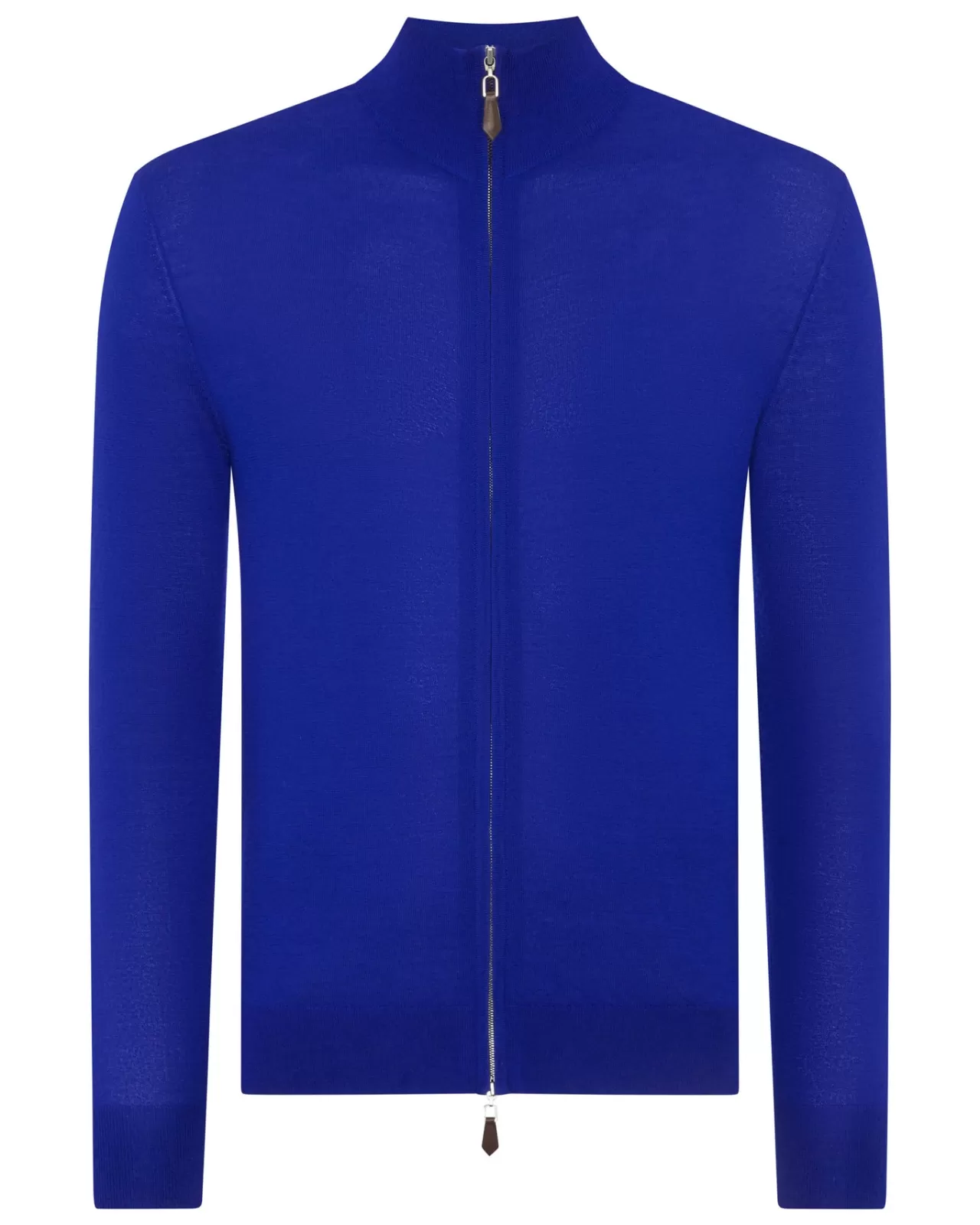 Men N.Peal Cardigans | Men'S The Hyde Fine Gauge Cashmere Zip Jumper