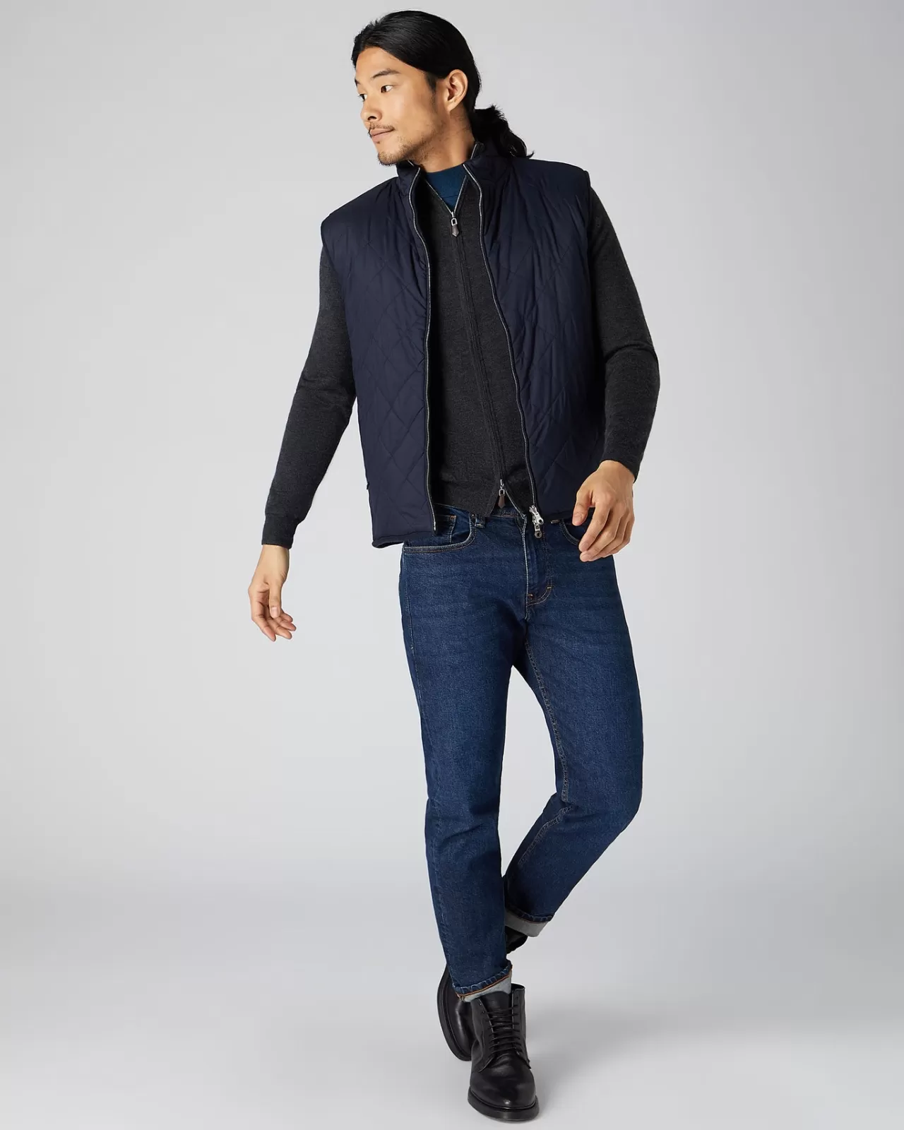 mens_the_hyde_fine_gauge_cashmere_zip_jumper_2-2.webp Men N.Peal Cardigans | Men'S The Hyde Fine Gauge Cashmere Zip Jumper