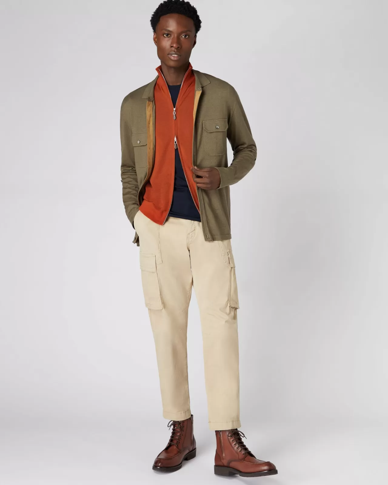 mens_the_hyde_fine_gauge_cashmere_zip_jumper_2-3.webp Men N.Peal Cardigans | Men'S The Hyde Fine Gauge Cashmere Zip Jumper