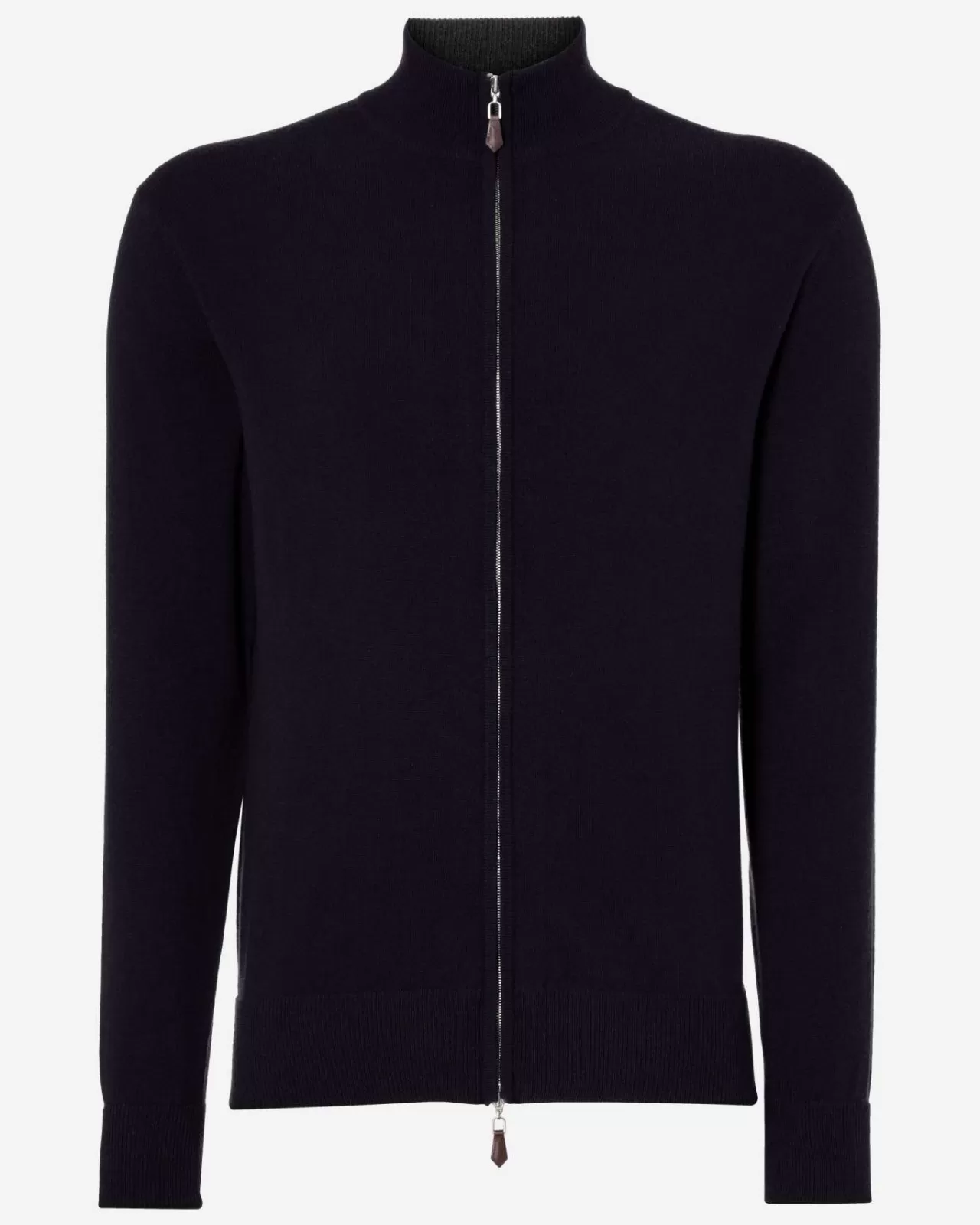 Men N.Peal Cardigans | Men'S The Knightsbridge Zip Cashmere Jumper