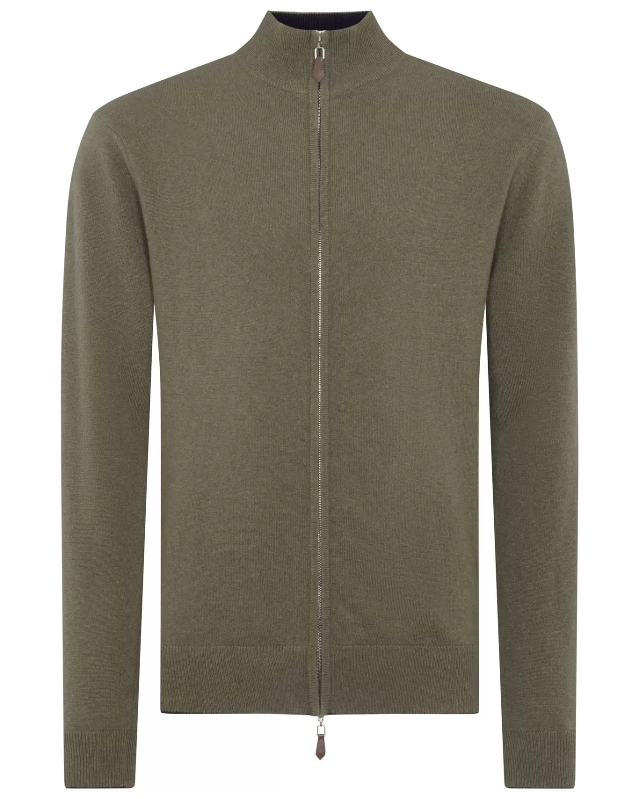 Men N.Peal Cardigans | Men'S The Knightsbridge Zip Cashmere Jumper