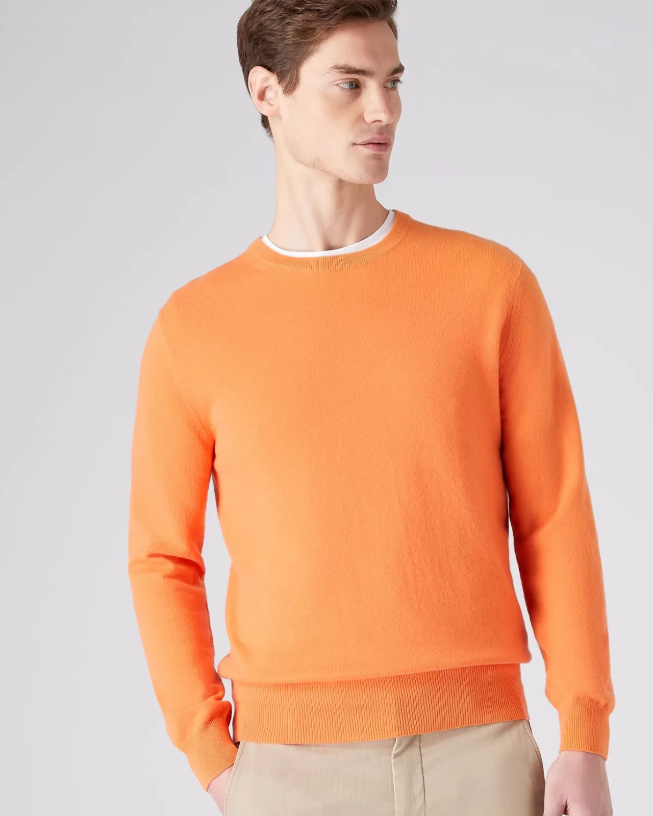 Men N.Peal Round Necks | Men'S The Oxford Round Neck Cashmere Jumper