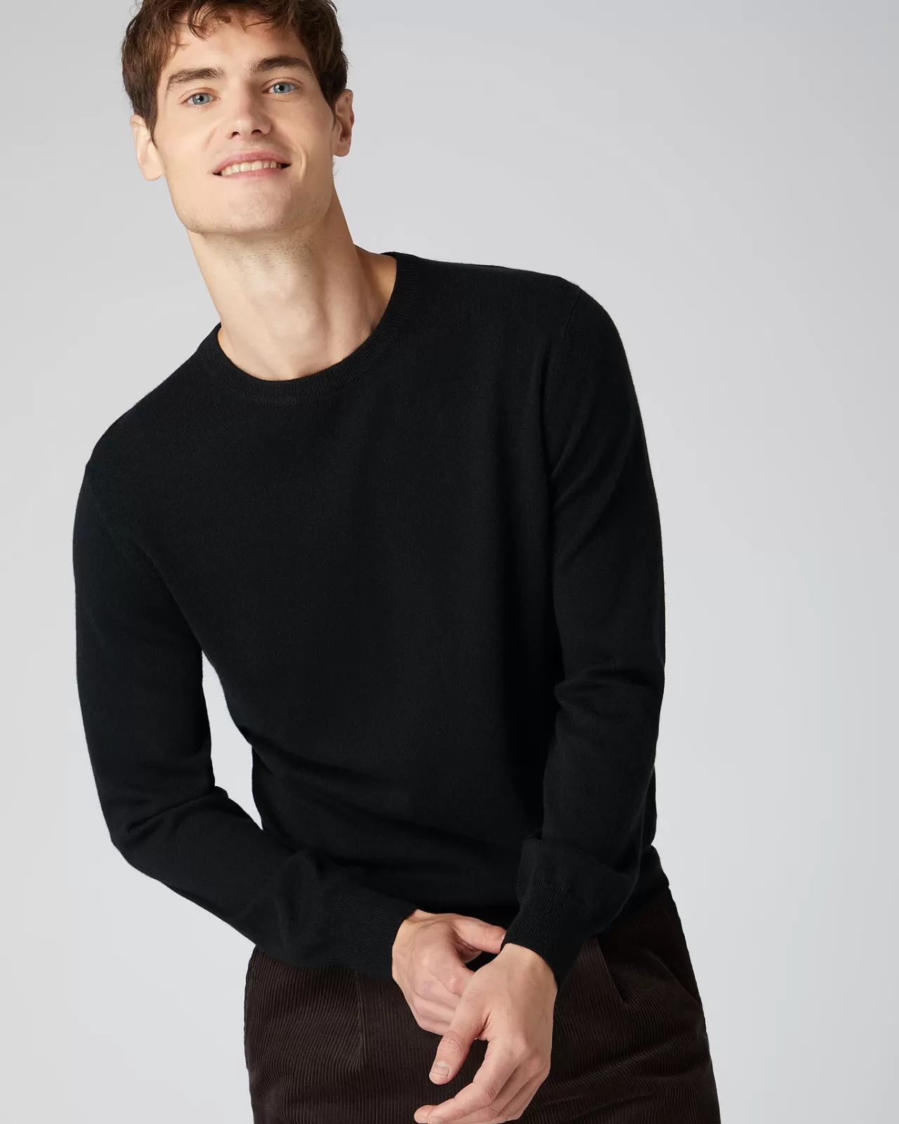 Men N.Peal Round Necks | Men'S The Oxford Round Neck Cashmere Jumper