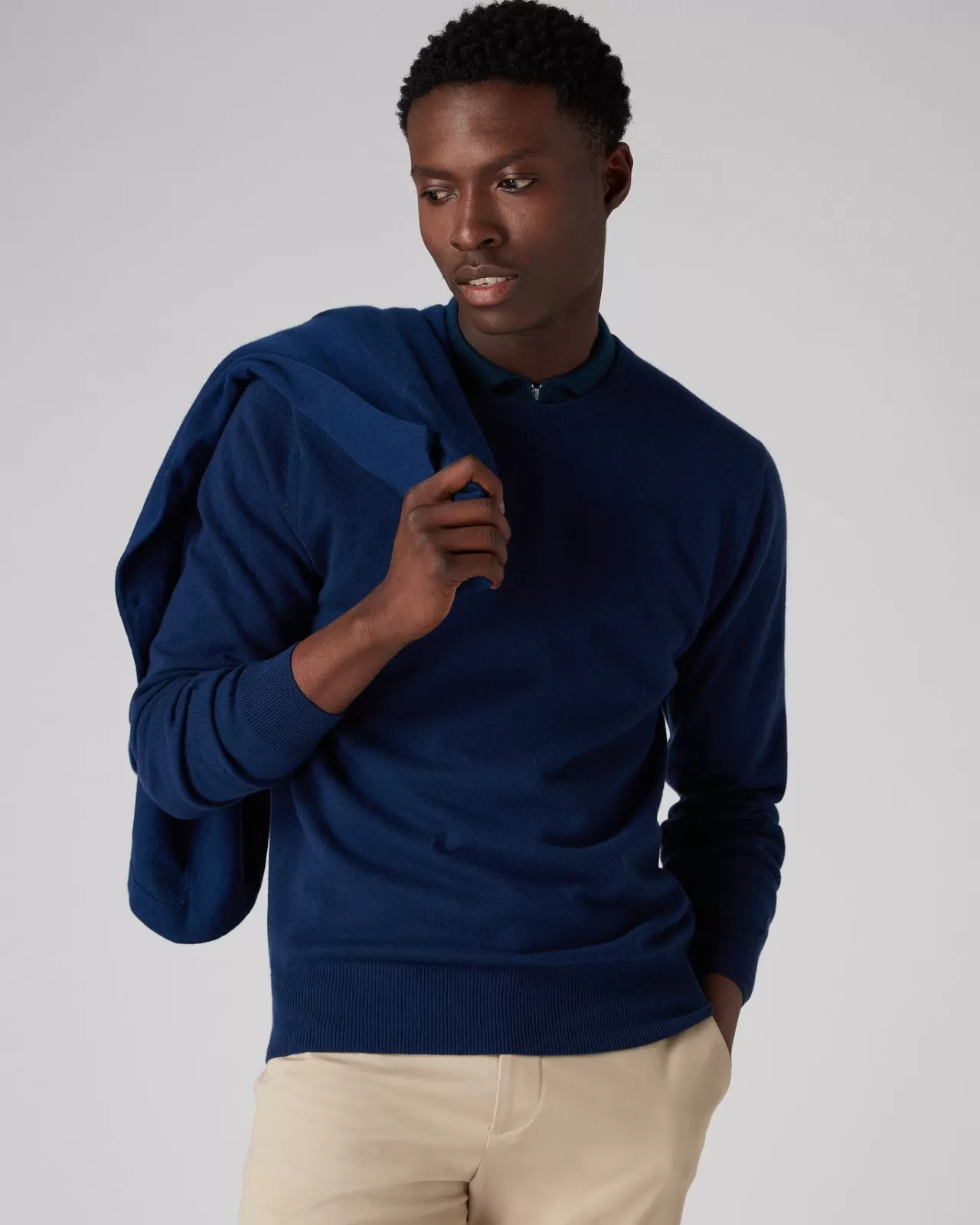 Men N.Peal Round Necks | Men'S The Oxford Round Neck Cashmere Jumper