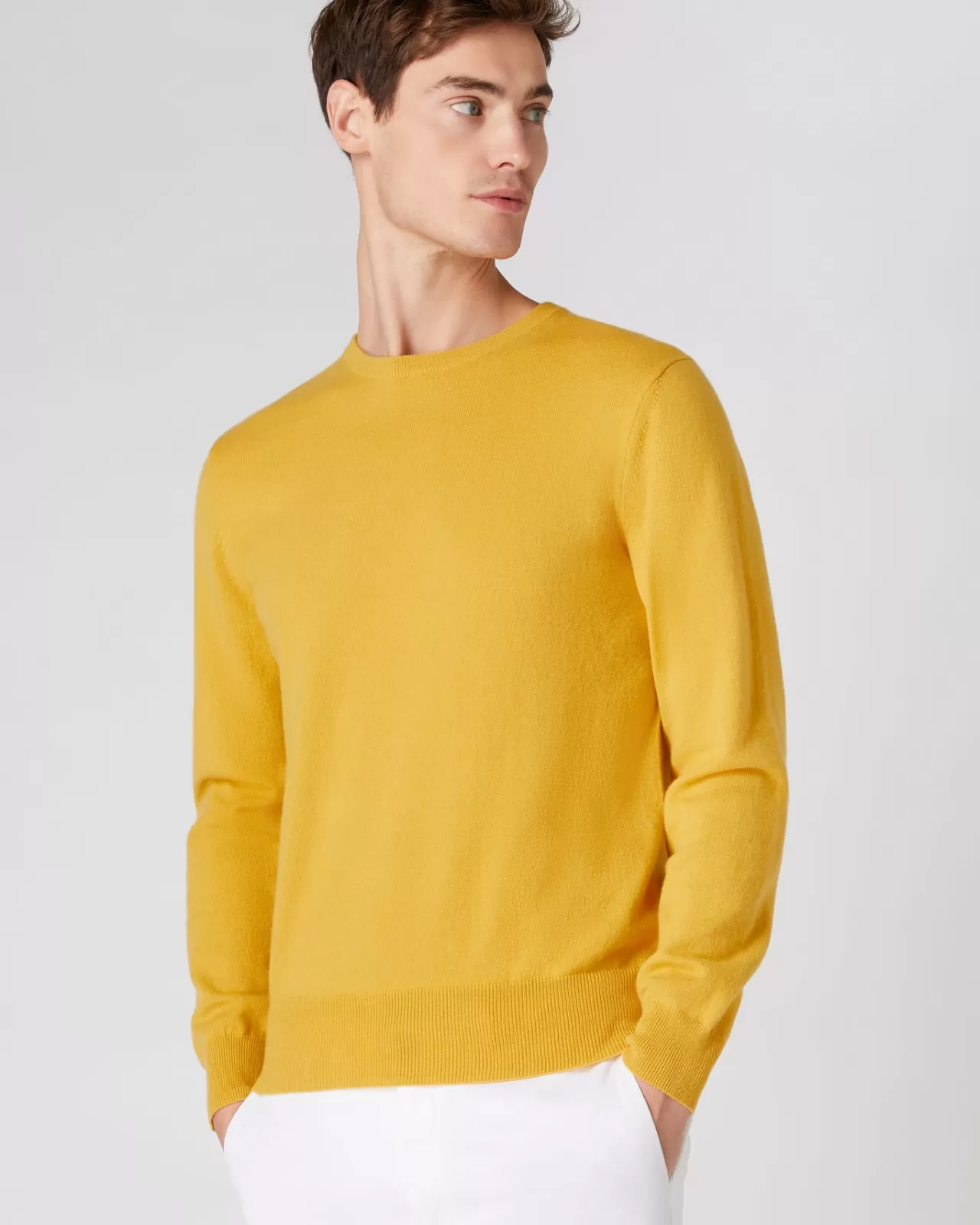 Men N.Peal Round Necks | Men'S The Oxford Round Neck Cashmere Jumper