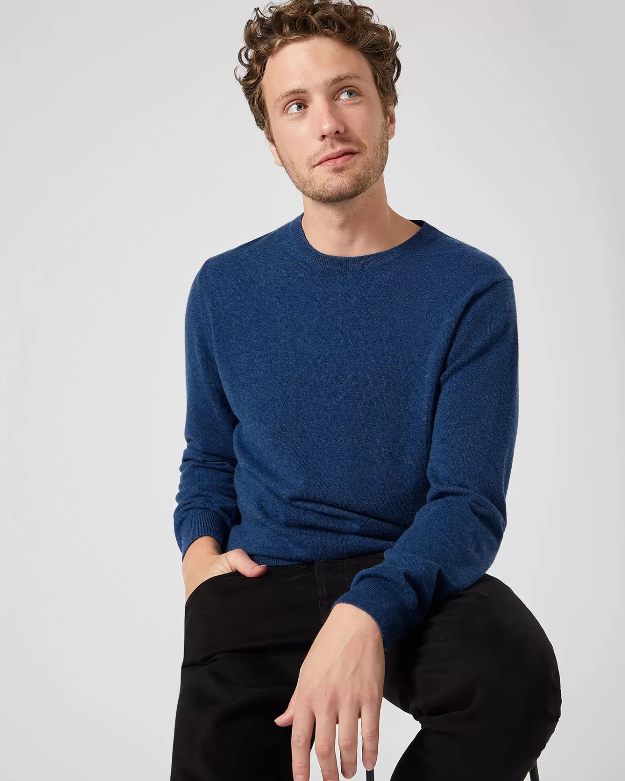 Men N.Peal Round Necks | Men'S The Oxford Round Neck Cashmere Jumper