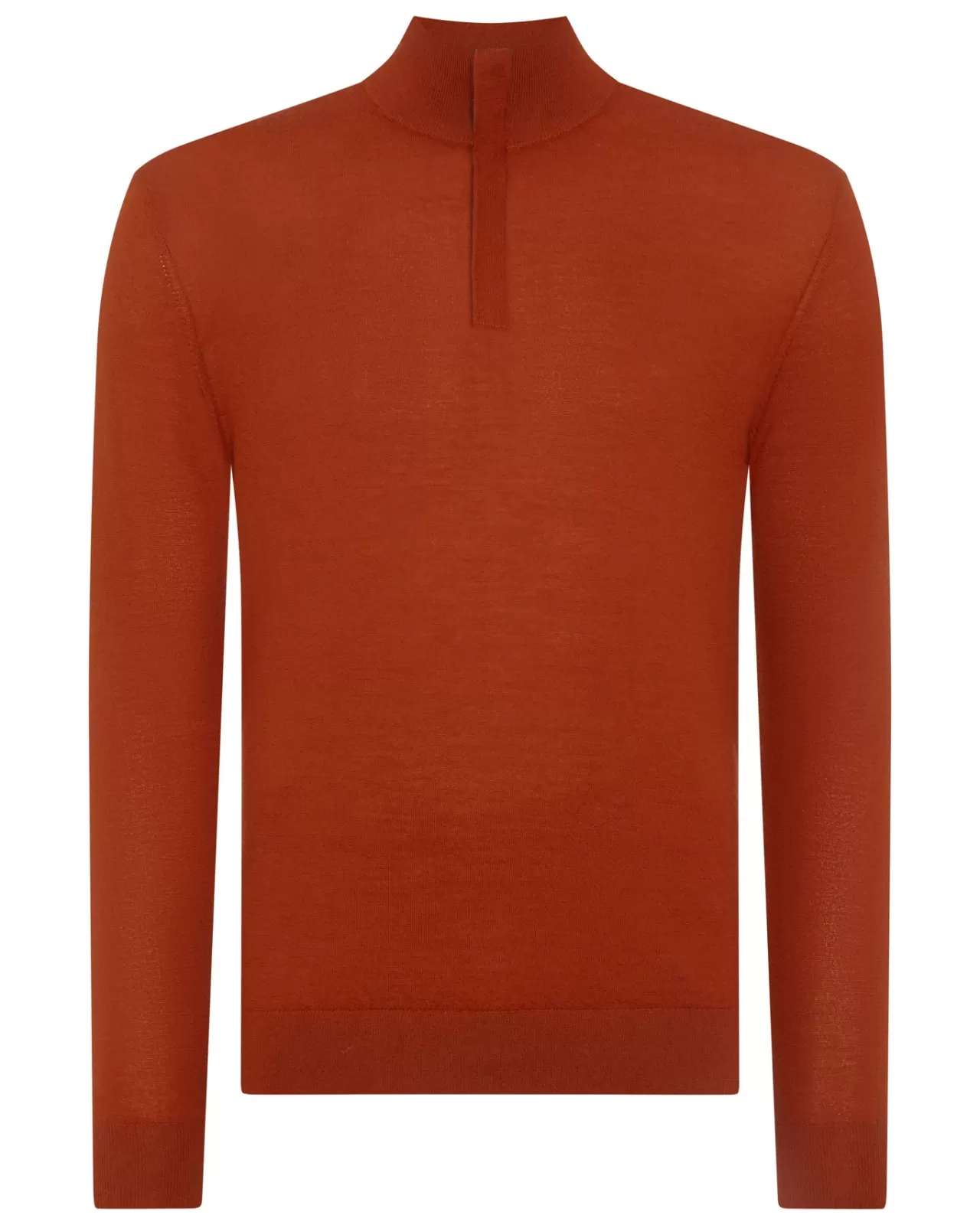 Men N.Peal Half & Full Zip Knitwear | Men'S The Regent Fine Gauge Cashmere Half Zip Jumper