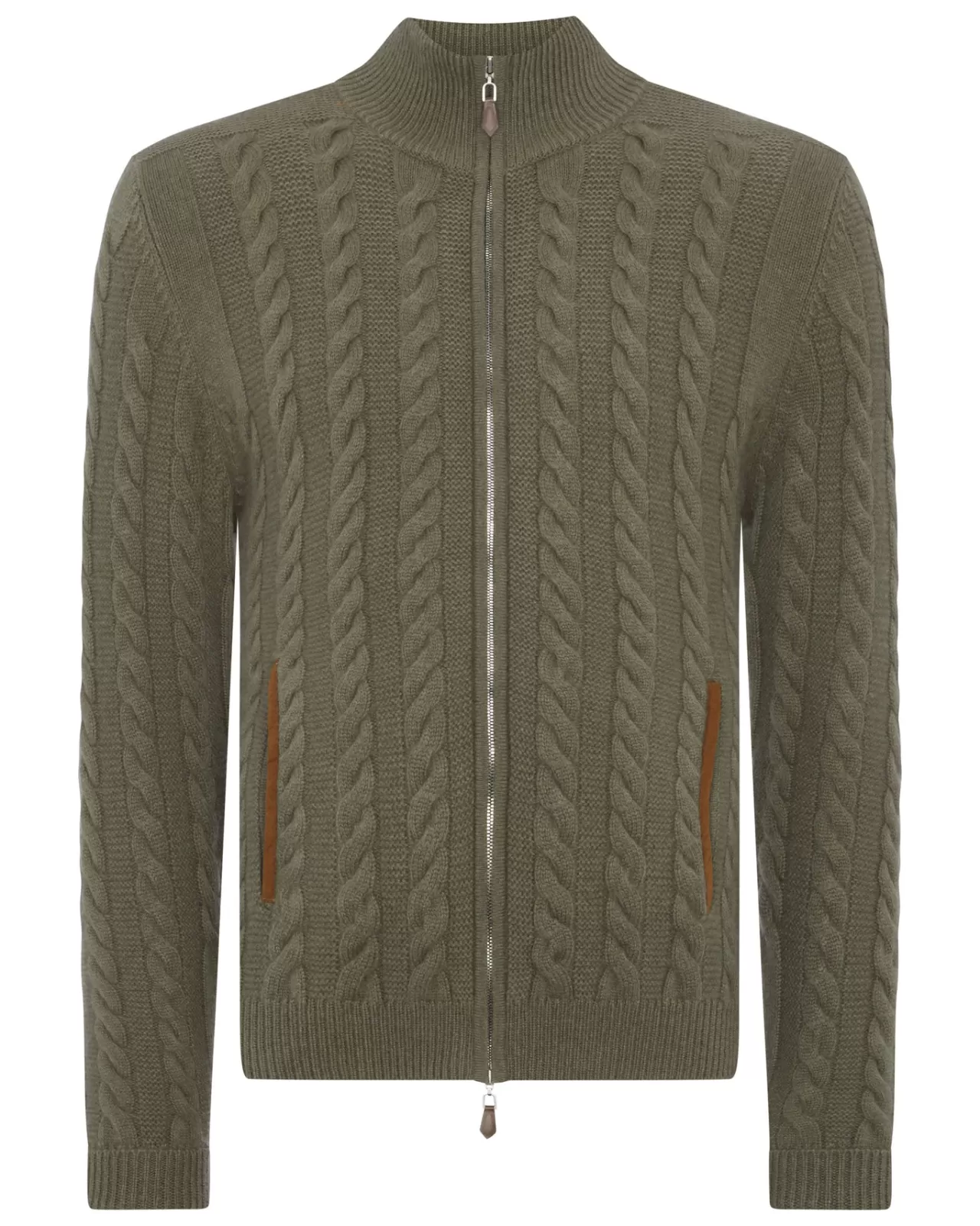 Men N.Peal Cardigans | Men'S The Richmond Cable Cashmere Cardigan