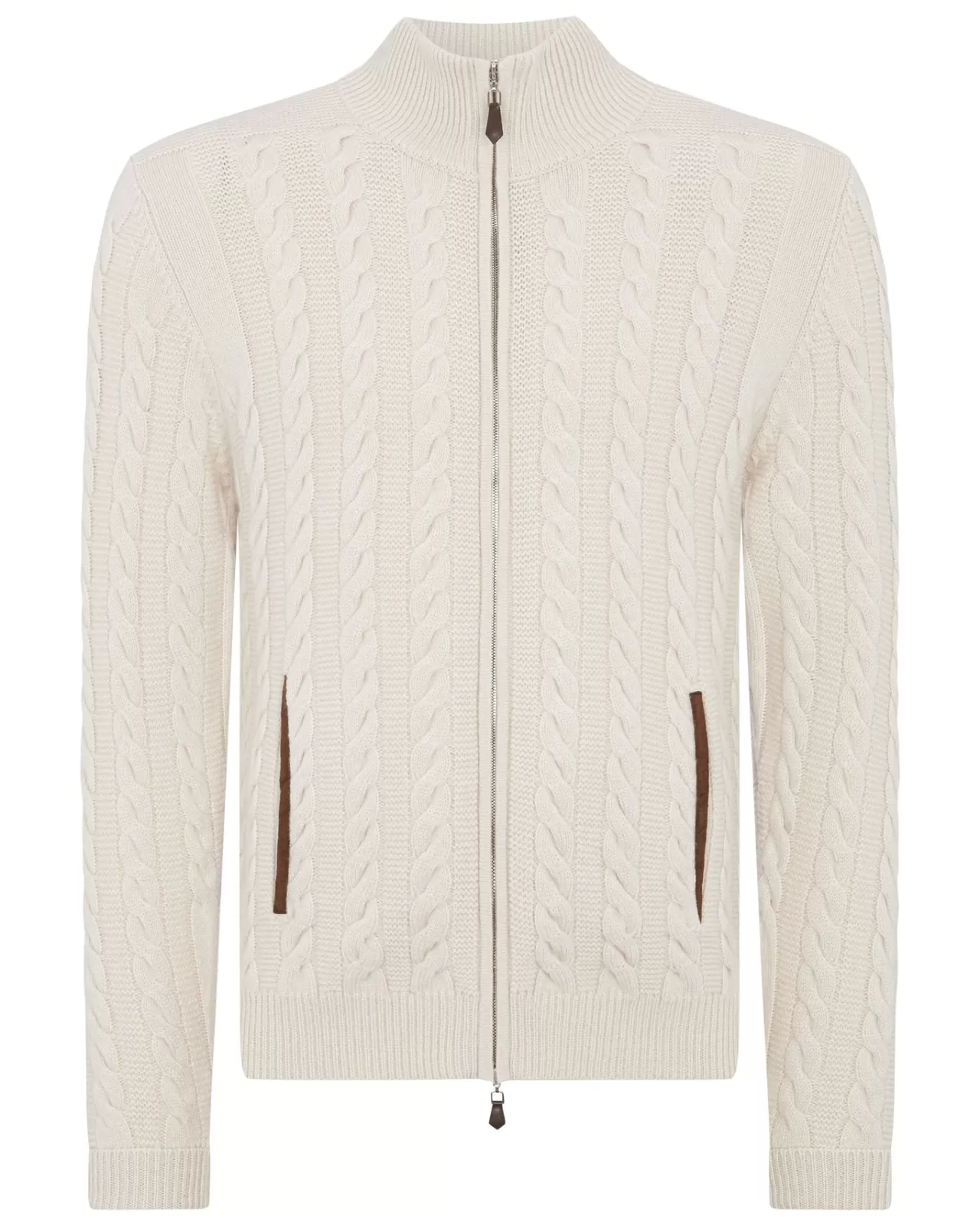 Men N.Peal Cardigans | Men'S The Richmond Cable Cashmere Cardigan