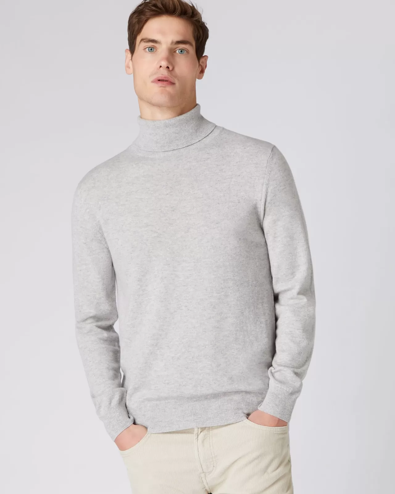 Men N.Peal Roll Necks | Men'S The Trafalgar Polo Neck Cashmere Jumper