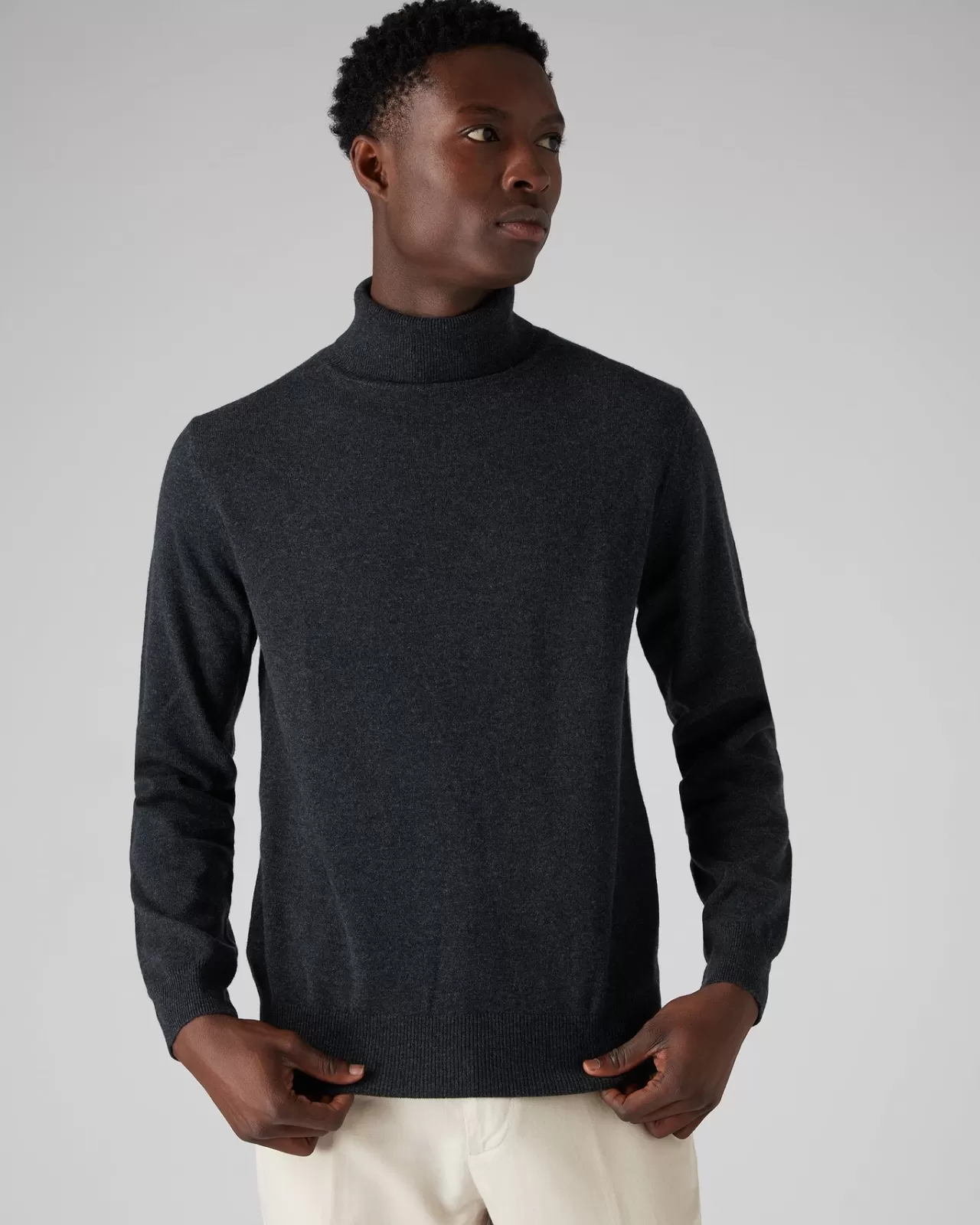 Men N.Peal Roll Necks | Men'S The Trafalgar Polo Neck Cashmere Jumper