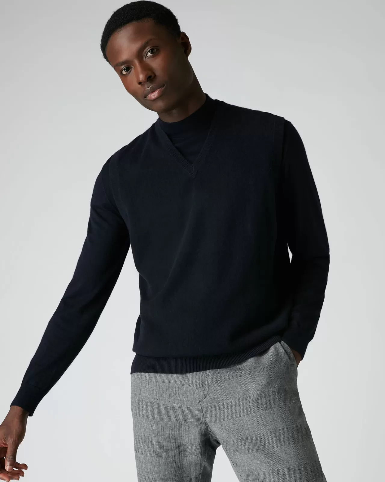 Men N.Peal V Necks | Men'S The Westminster Cashmere Slipover