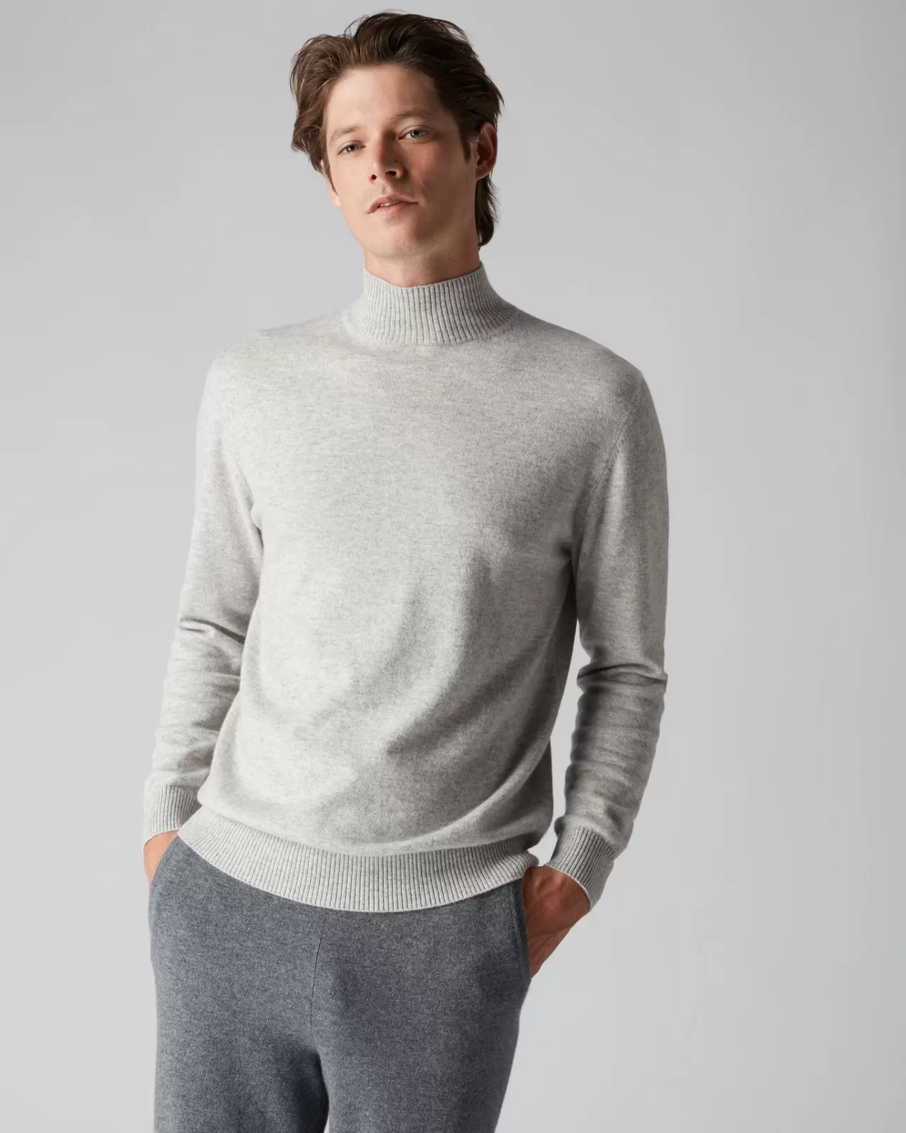 Men N.Peal Roll Necks | Men'S Turtle Neck Cashmere Jumper