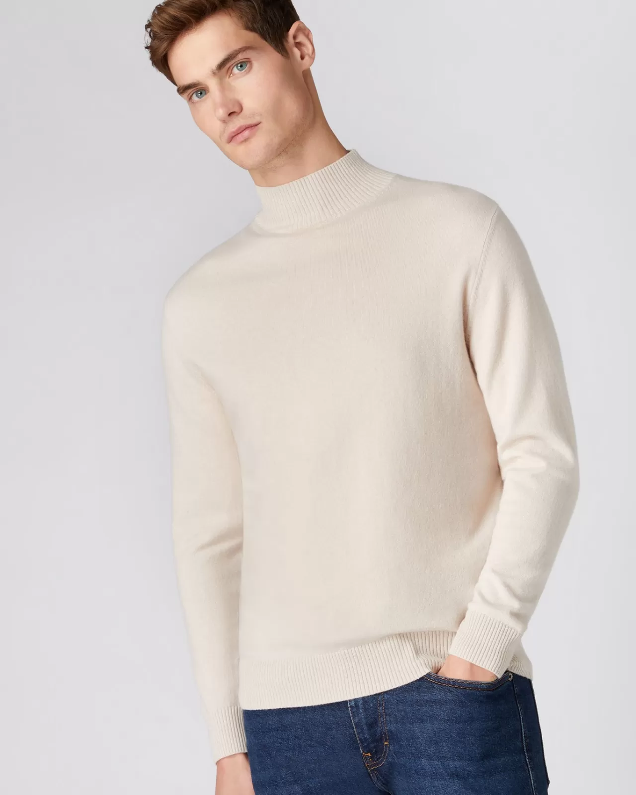 Men N.Peal Roll Necks | Men'S Turtle Neck Cashmere Jumper