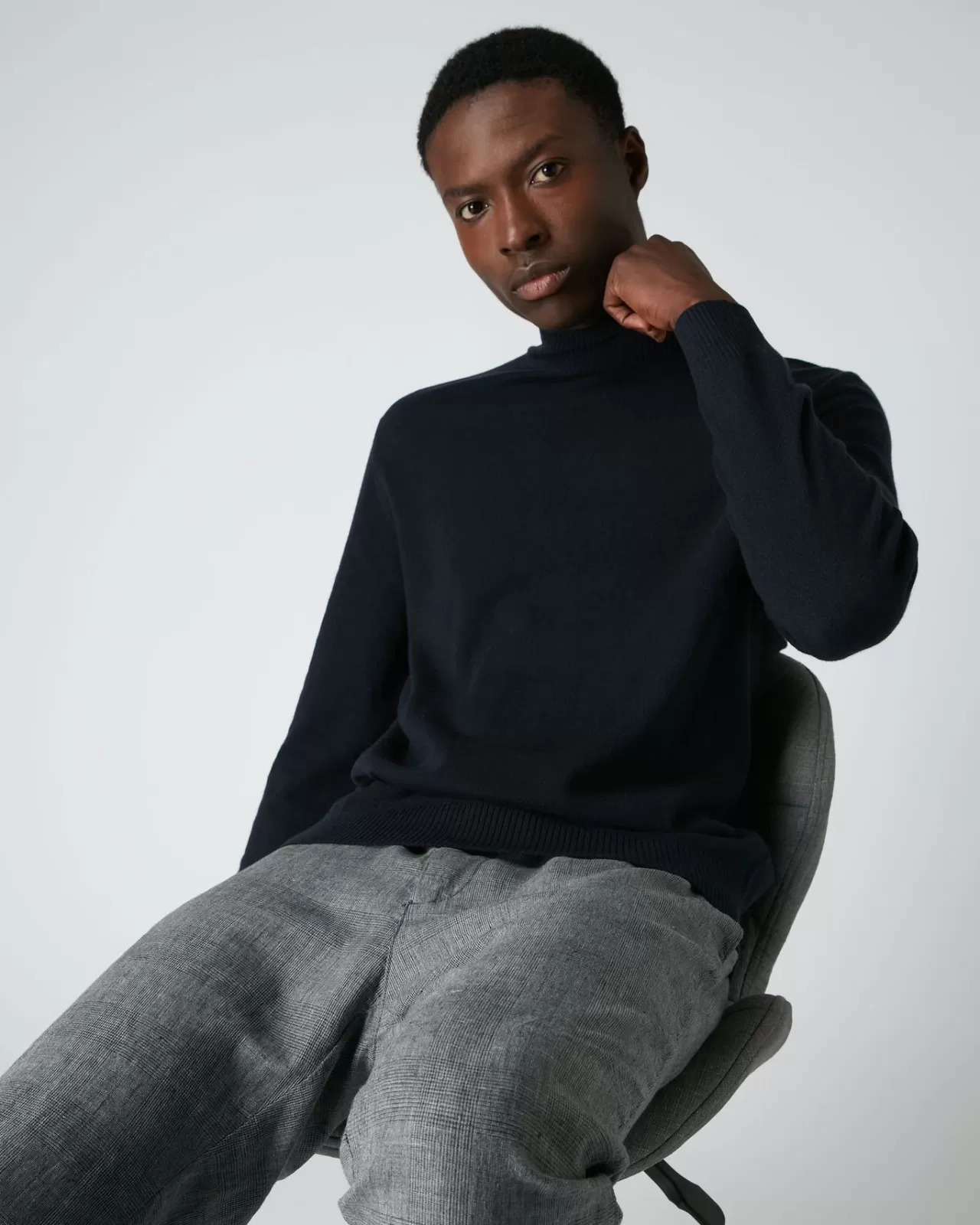 Men N.Peal Roll Necks | Men'S Turtle Neck Cashmere Jumper