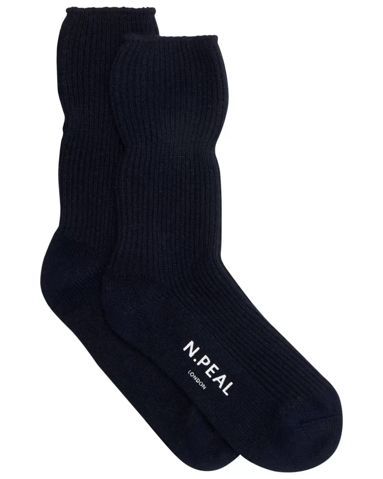 Women N.Peal Slippers & Socks | Unisex Cashmere Rib Bed Sock