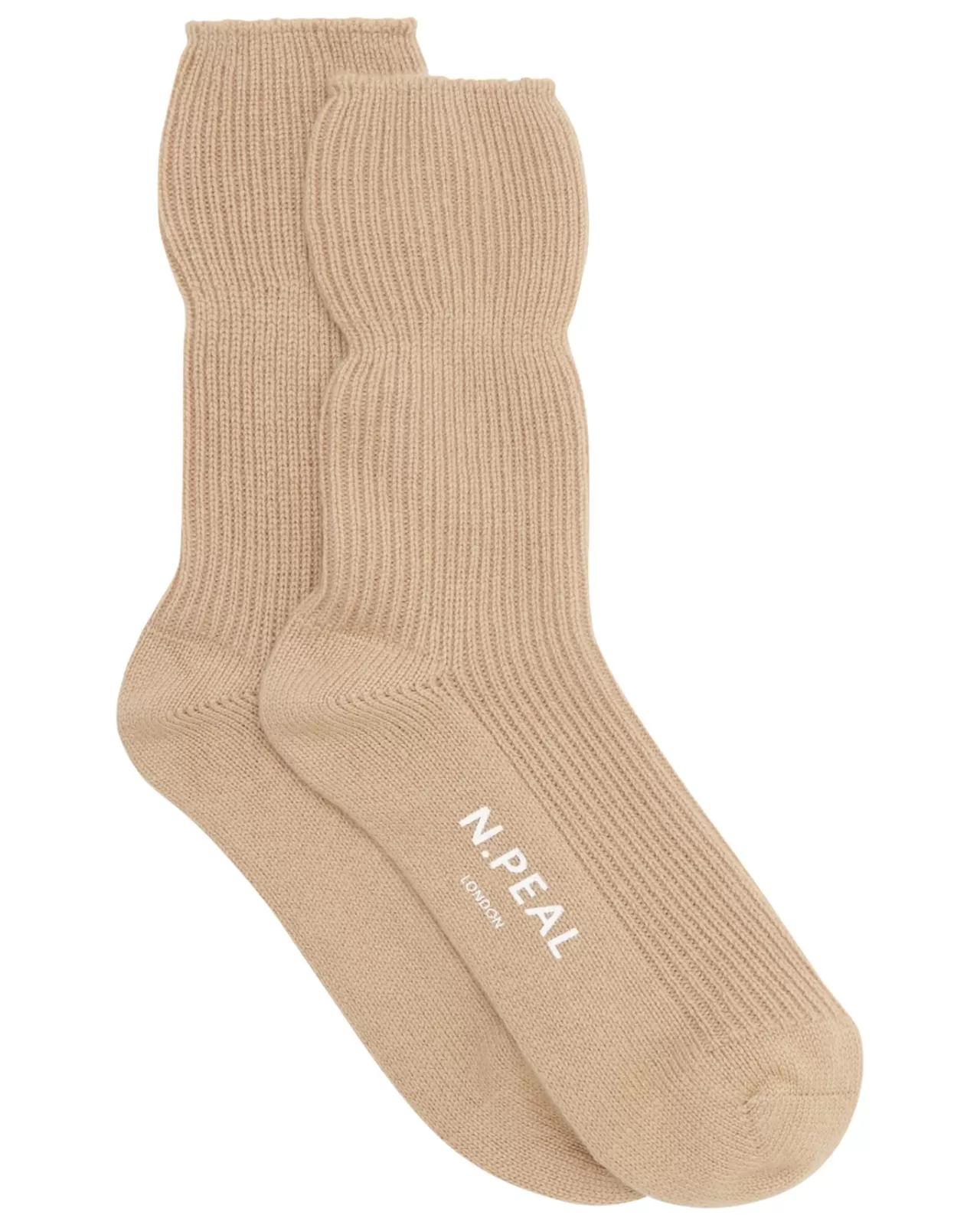 Women N.Peal Slippers & Socks | Unisex Cashmere Rib Bed Sock