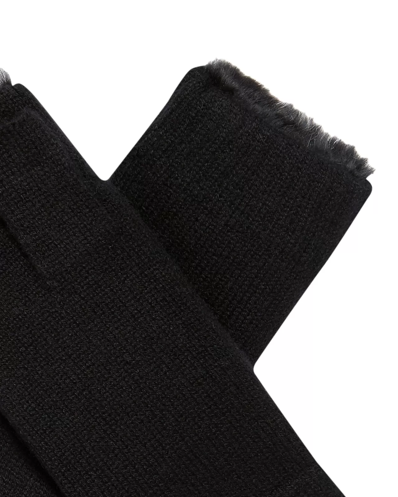 Women N.Peal Gloves | Unisex Fur Lined Fingerless Cashmere Gloves