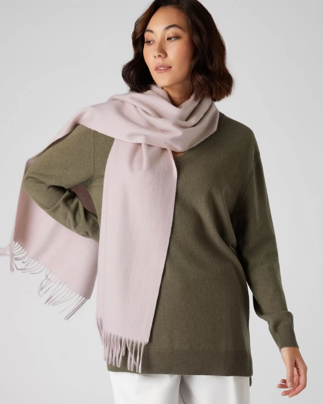 Women N.Peal Cashmere Scarves | Unisex Large Woven Cashmere Scarf