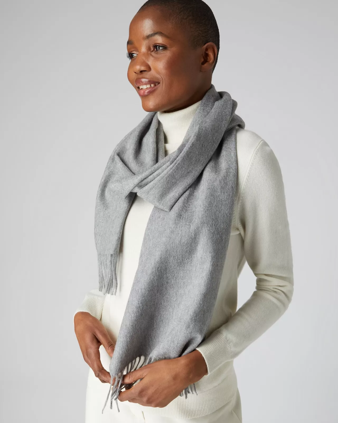 Women N.Peal Cashmere Scarves | Unisex Large Woven Cashmere Scarf